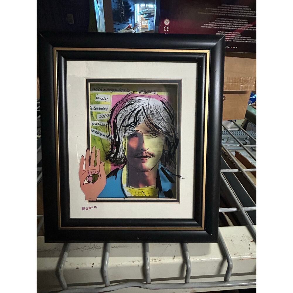 3D George Harrison Beatles shadowbox “Still my Guitar Gently Weeps”